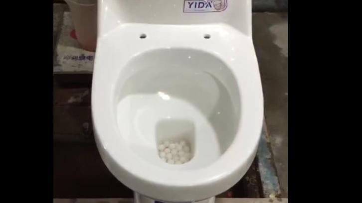 Washdown flushing rate test-3liters