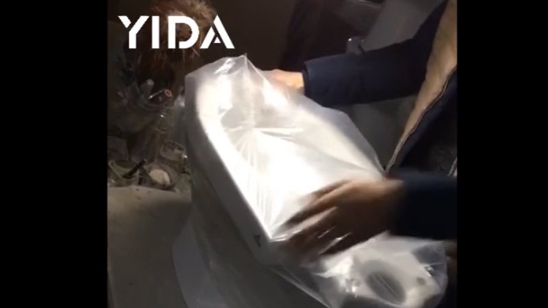 Two piece toilet bowl packaging