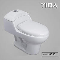 One Piece Toilet Siphonic Flush 8058
